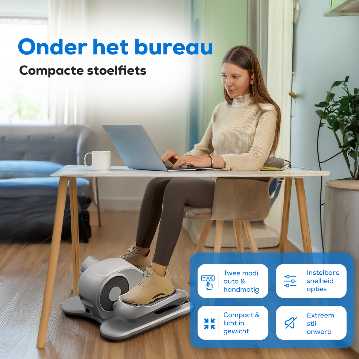 Stoelfiets Fluisterstil 15 dB – Elektrische Stoelfiets met Afstandsbediening