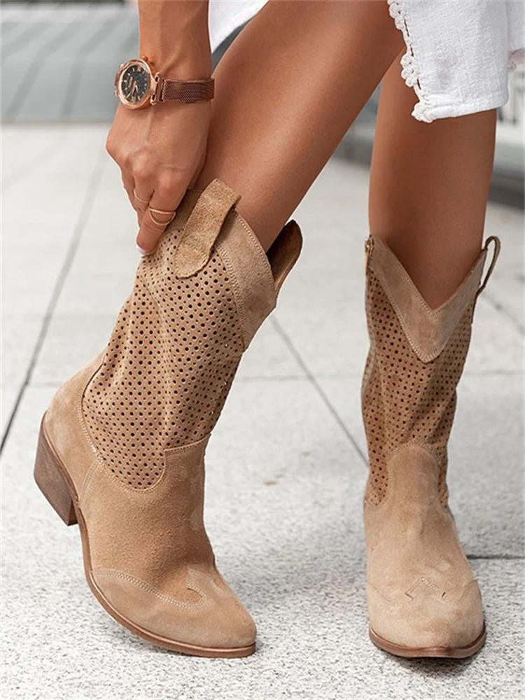 Josiane – Stijlvolle Trendy Cowboylaarzen