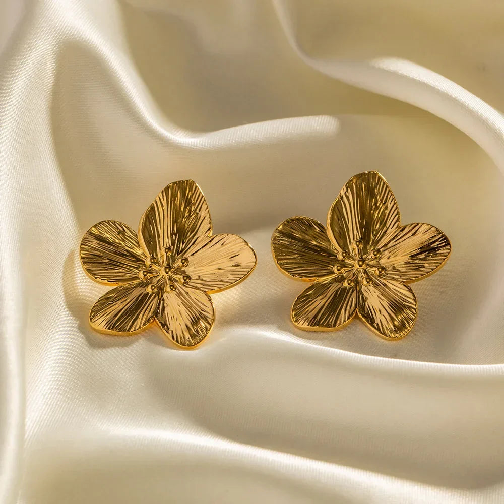 Juliette – Vintage Gouden Bloem Oorbellen